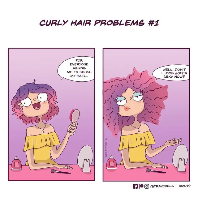 Ilustrasi Lucu Gambarkan Problematika Kehidupan Cewek (sumber: instagram.com/straycurls)