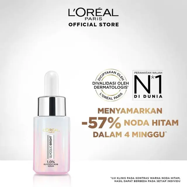 L’Oreal Glycolic Bright, Solusi Tepat Atasi Noda Hitam pada Kulit Wajah