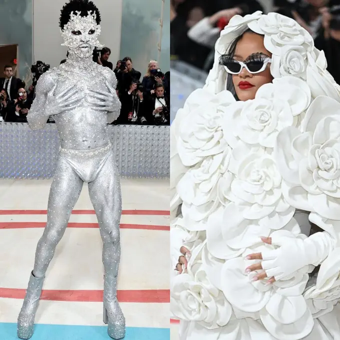 6 Seleb Tampil Nyentrik di Met Gala 2023, Lil Nas X Jadi Manusia Silver