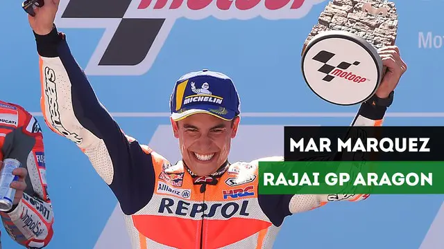 Berita Video Lorenzo Terjatuh, Marc Marquez Menangi MotoGP Aragon