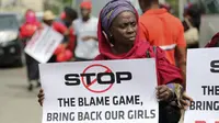 Harapan orang-orang Nigeria agar 200 gadis yang diculik kelompok Boko Haram bisa dibebaskan. (Reuters)