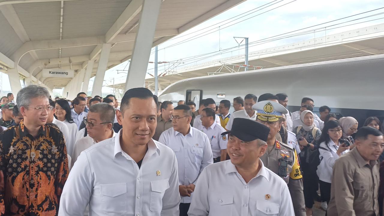 AHY Bocorkan Progres Terbaru Proyek Kereta Cepat Jakarta-Surabaya