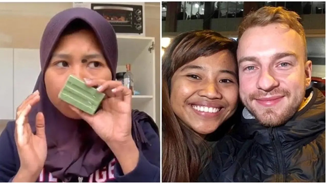 Sempat Viral dengan Makan Sabun, Ini 6 Potret Helen Junet dengan Pacar Bulenya