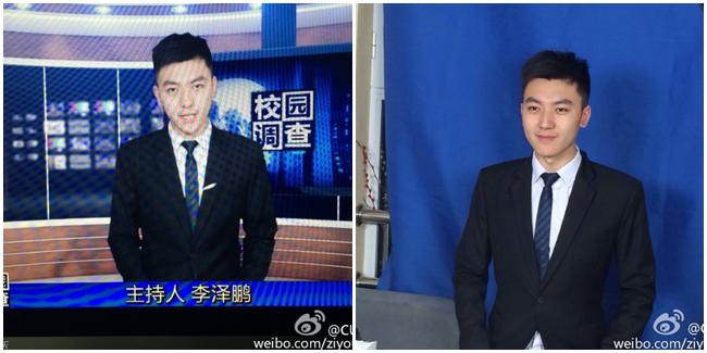 Li Zi Peng saat menyiarkan berita. | Foto: copyright dramafever.com