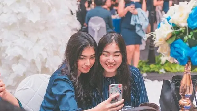 potret kedekatan Melisha dan adik kembar