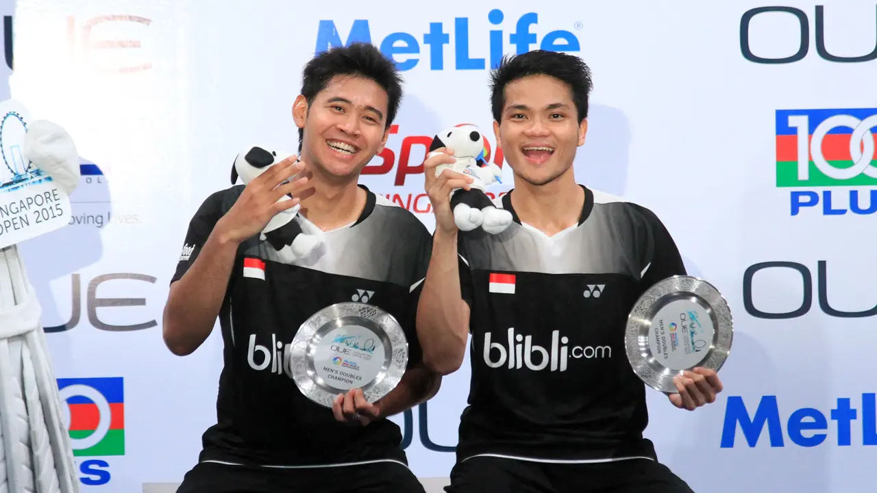 Ganda putra Indonesia Angga Pratama/Ricky Karanda Suwardi