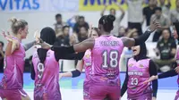 Jakarta Popsivo Polwan mengalahkan tuan rumah Bandung bjb Tandamata 3-1 (21-25, 25-21, 25-21, 25-19) pada putaran kedua pekan kelima PLN Mobile Proliga 2025 di GOR Jalak Harupat Bandung, Jumat (7/2).&nbsp;(foto: PBVSI)