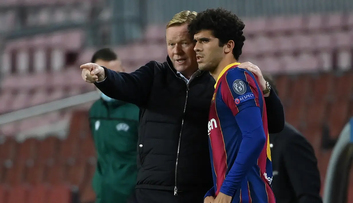 Carles Alena (Getafe). Tidak banyak mendapat menit bermain reguler di bawah Ronald Koeman, hingga rela dipinjamkan ke Getafe, tim sekelas Burnley di Liga Inggris. (AFP/Lluis Gene)