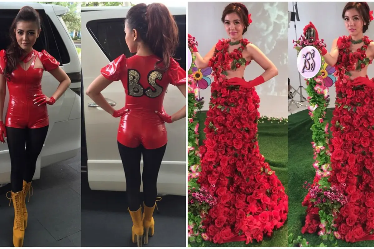 Warna Merah Jadi Warna Andalan Gaya Pakaian Bella Shofie