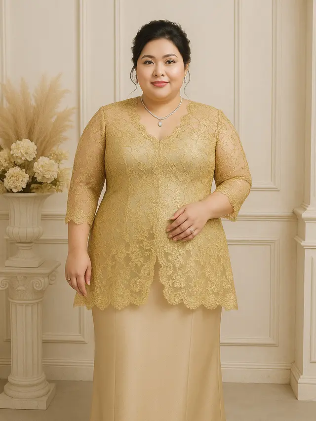 Model Kebaya Simpel Modern Tapi Mewah untuk Orang Gemuk