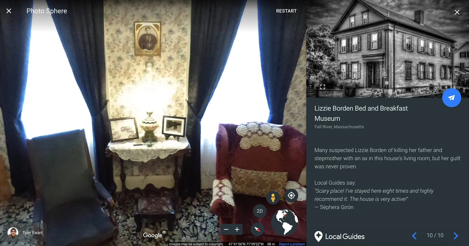 Museum Lizzie Borden Bed and Breakfast, tempat paling seram versi Google (Sumber: Google Local Guides)