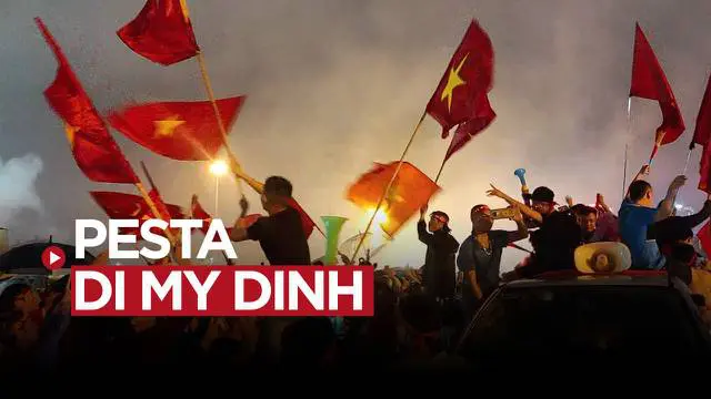 Berita video ribuan suporter Timnas Vietnam padati jalan di sekitar Stadion My Dinh usai raih emas di SEA Games 2021.