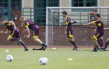 Latihan rutin sang pengadil lapangan  