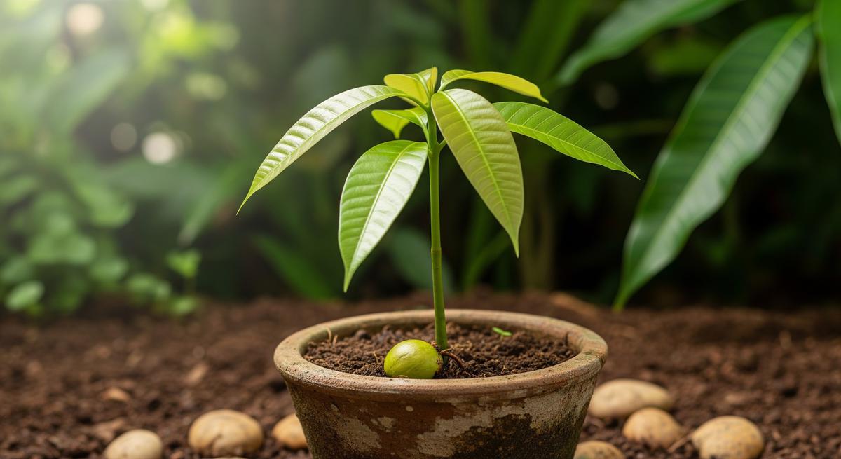 Ilustrasi Bibit Pohon Mangga/Gemini AI