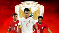 Timnas Indonesia - Asnawi Mangkualam, Pratama Arhan, Marselino Ferdinan (Bola.com/Adreanus Titus)