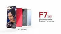 Oppo Pastikan Bawa F7 128GB ke Indonesia