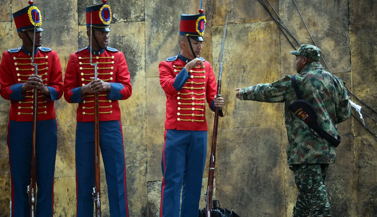Pertempuran Boyacá ini sangat penting karena merupakan pertempuran untuk membebaskan Granada Baru yang sekarang disebut dengan Kolombia. (AP Photo/Ivan Valencia)