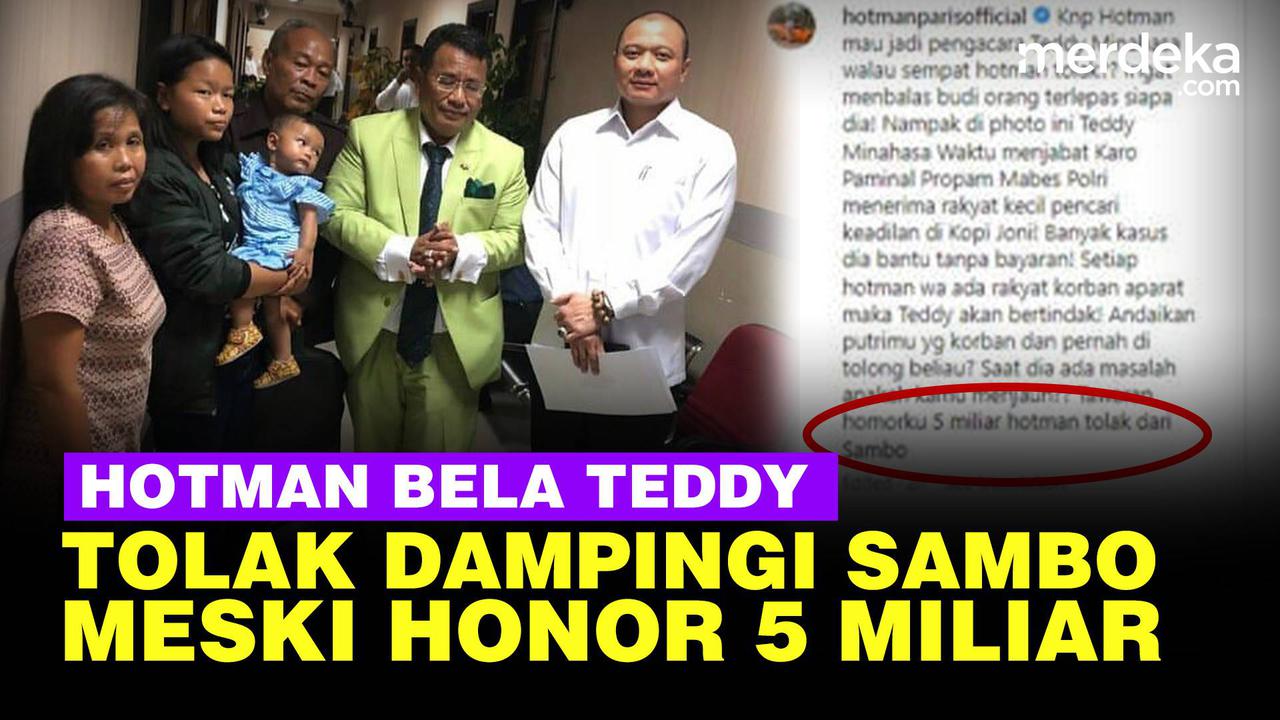 VIDEO: Alasan Hotman Paris Pilih Bela Teddy Minahasa daripada Ferdy Sambo