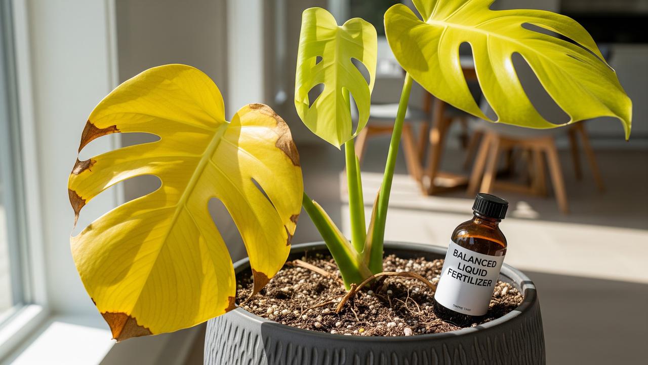 Monstera Kekurangan Nutrisi