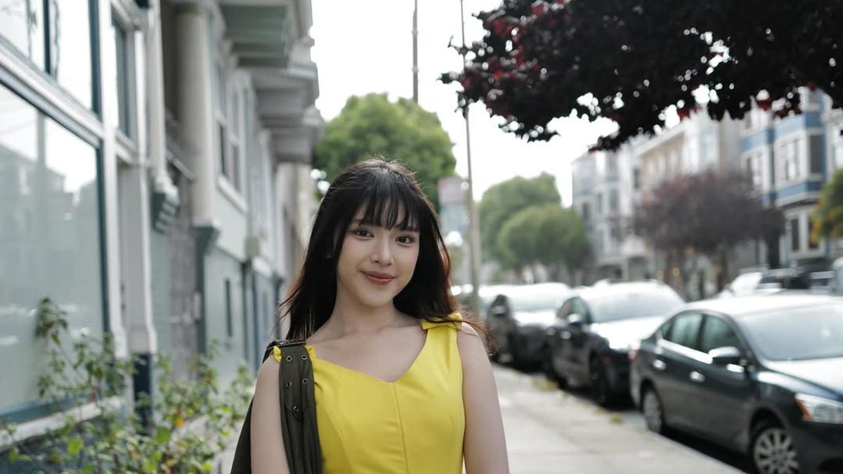 Potret Cantik Tiara Andini Keliling San Fransisco dengan Hime Cut, Hadirkan Vibes Japanese Girl di Amerika Serikat