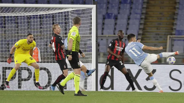 FOTO: Libas AC Milan 3-0, Lazio Jaga Peluang Berlaga di Liga Champions - Joaquin Correa
