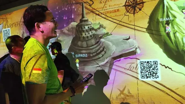 Mengenalkan 5 Destinasi Super Prioritas Lewat Video Mapping di Stasiun MRT Bundaran HI Jakarta.