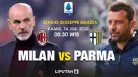 Dapatkan Link Live Streaming AC Milan vs Parma di Vidio