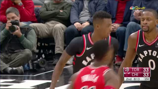 Berita video game recap NBA 2017-2018 antara Toronto Raptors melawan Chicago Bulls dengan skor 124-115.