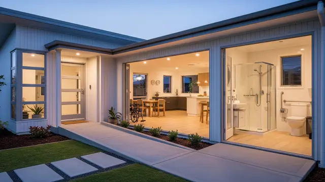 Rumah Ramah Lansia dengan Desain Pintu Lebar