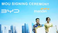 Kerja sama Bank Mandiri dan BYD