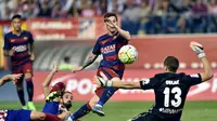Lionel Messi kecoh Oblak di laga Atletico Madrid vs Barcelona (AFP)