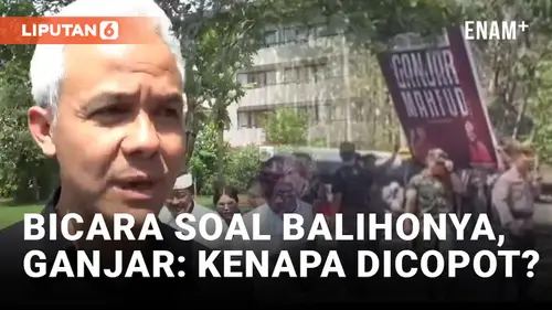VIDEO: Ganjar Buka Suara Soal Pencopotan Baliho Kampanyenya di Bali