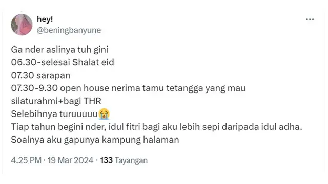 6 Rundown Lebaran 2024 ala Netizen Ini Relate Banget, Makan Opor Tak Terlewatkan