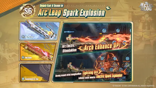 senjata baru di game Metal Slug: Awakening