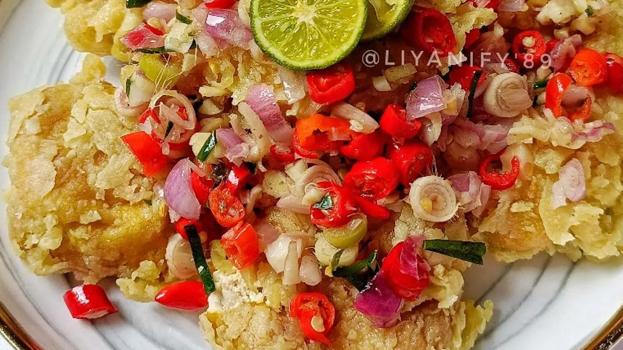 Menu Tahu Geprek Sambal Matah