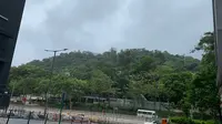 Topan Talim melanda Hong Kong. (Liputan6.com/Benedikta Miranti T.V)