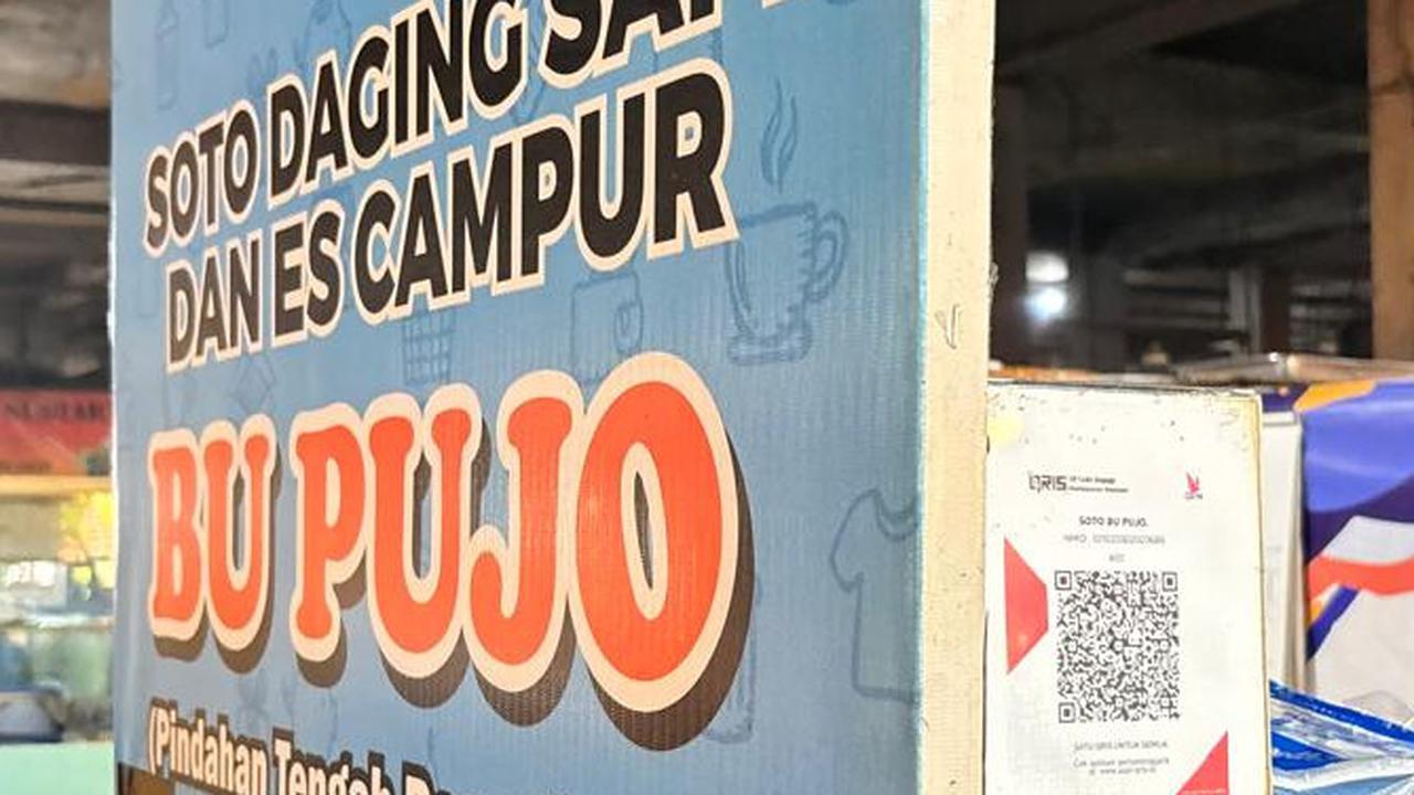 QRIS di Soto Daging Sapi Bu Pujo Pasar Beringharjo