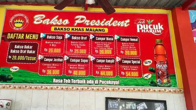 Bakso President Malang (Google Maps Iyang Kim)