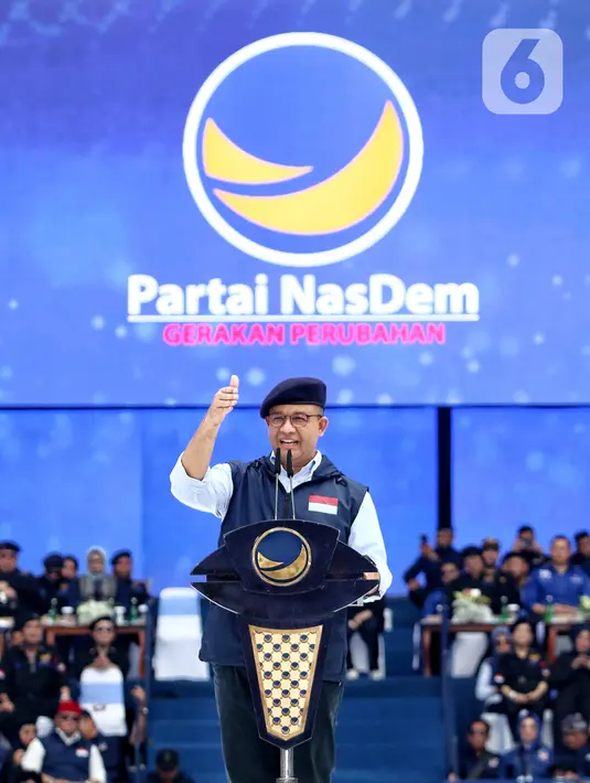"Kami berkumpul di tempat ini dari seluruh lokasi di Indonesia untuk menyatakan bahwa kami ingin perubahan dan perbaikan untuk Indonesia," kata Anies. (Liputan6.com/Angga Yuniar)