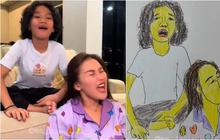 6 Foto Kocak Ayu Ting Ting dan Bilqis Digambar AA Drawing, Hasinya Bikin Ngakak