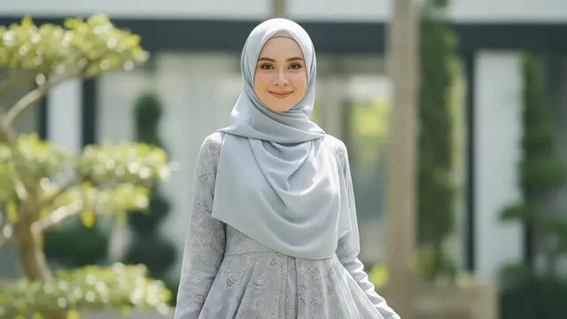 Model Gamis Batik Brokat Warna Pastel Lembut 2026
