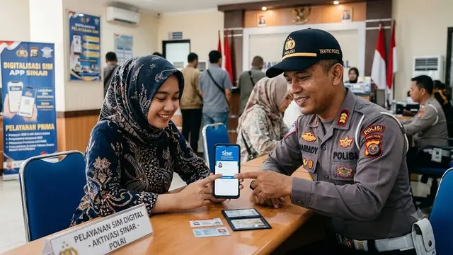 Cara Aktivasi SIM Digital Menurut Korlantas Polri (AI Generated)