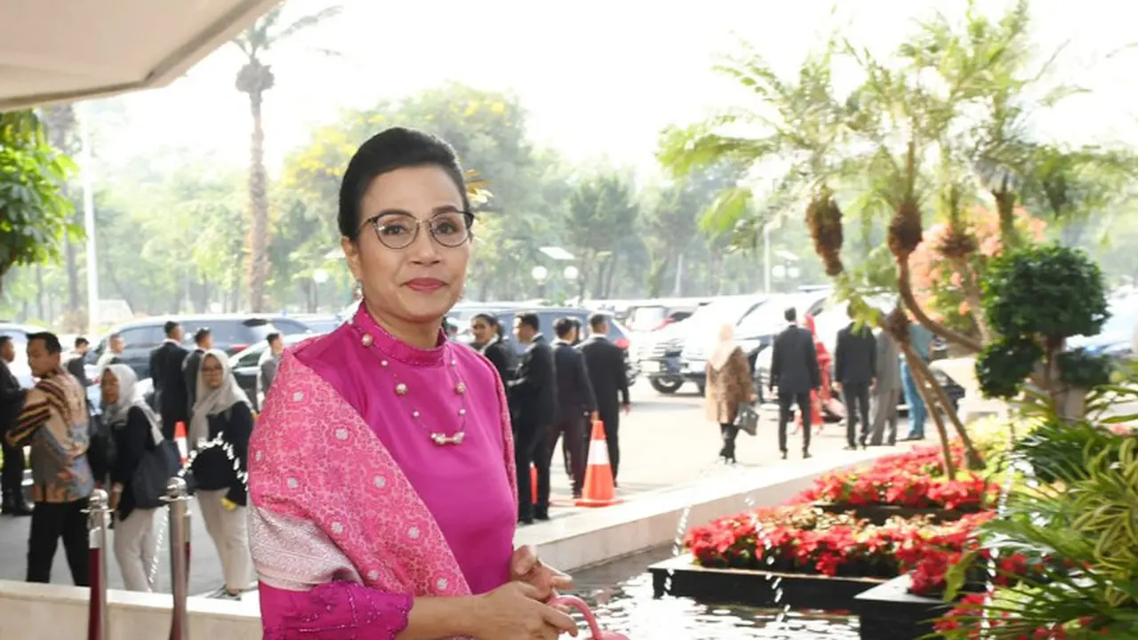 Menteri Keuangan Sri Mulyani hadiri Sidang Tahunan MPR RI 2023, Rabu (16/8/2023). (Foto: instagram @smindrawati)