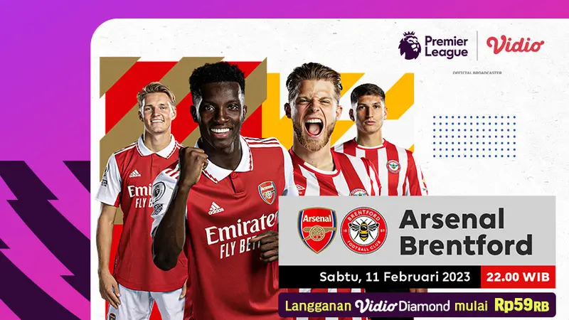 Saksikan Live Streaming Liga Inggris 2023 23 Arsenal Vs Brentford