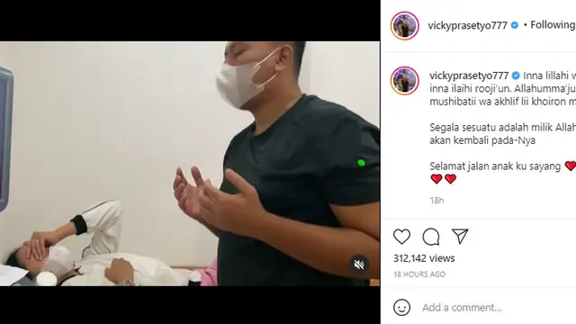 Sempat Alami Pendarahan, Vicky Prasetyo Umumkan Kalina Ocktaranny Keguguran