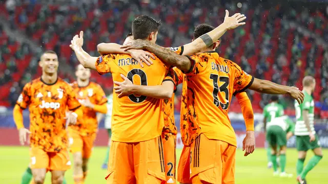 FOTO: Juventus Hajar Ferencvaros 4-1 di Liga Champions