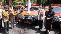 Gerakan mobil masker yang dimotori Badan Nasional Penanggulangan Bencana (BNPB) beroperasi di Pulau Bali. (BNPB)