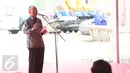 Dirut Adhi Karya Kiswodarmawan saat memberi sambutan saat Groundbreaking Light Rail Transit (LRT) Indonesia, Jakarta, Rabu (9/9). LRT merupakan salah satu moda transportasi massal berbasis rel yang ramah lingkungan.(Liputan6.com/Faizal Fanani)