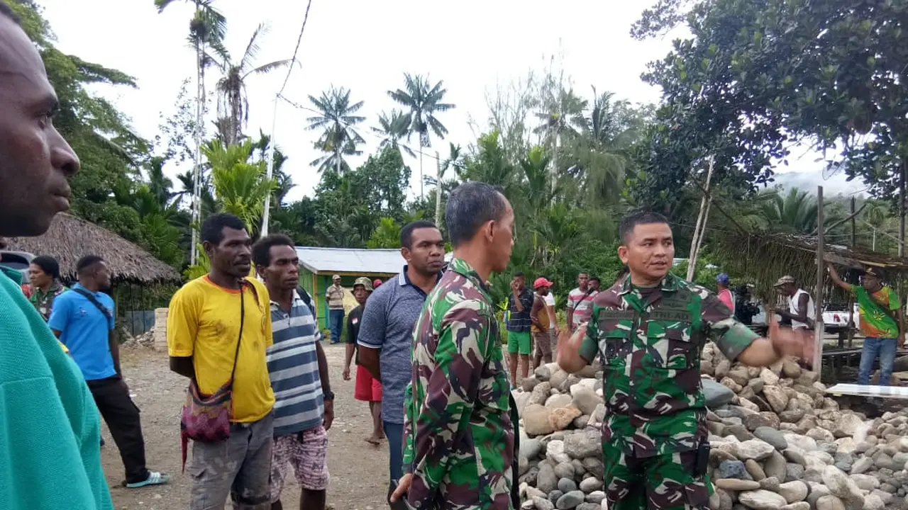 TMMD di Kampung Kibay, Kabupaten Keerom Papua