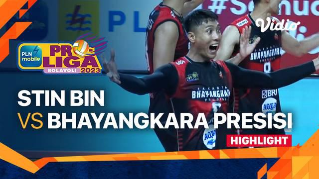 Berita video highlights Final Four PLN Mobile Proliga 2023 kategori putra antara Jakarta STIN BIN melawan Jakarta Bhayangkara Presisi yang digelar Sabtu (4/3/2023) sore hari WIB.
